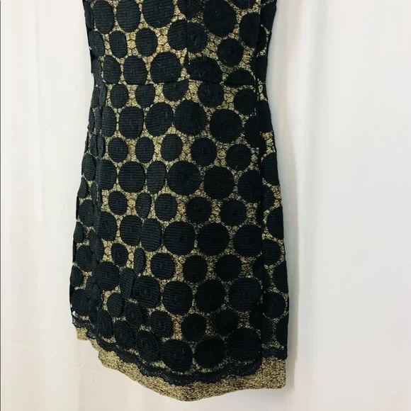 Milly Lace overlay sleeveless sheath mini dress 4 - Picture 12 of 16